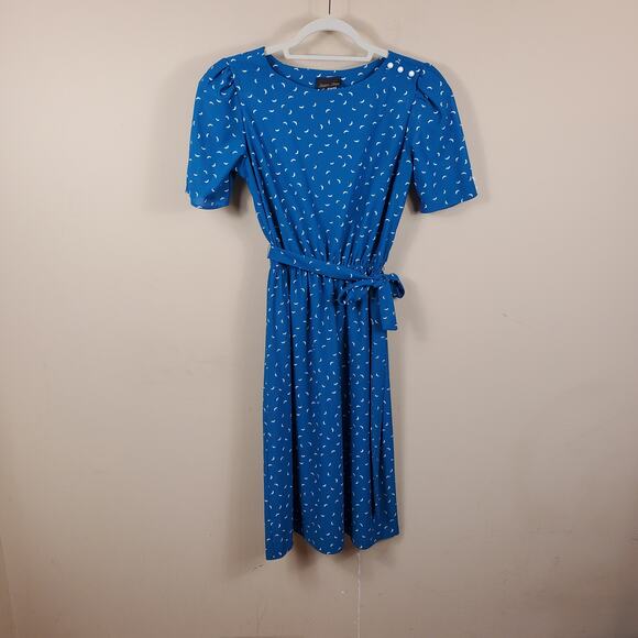 Vintage Stuart Mini Moon Print Dress - Picture 1 of 12